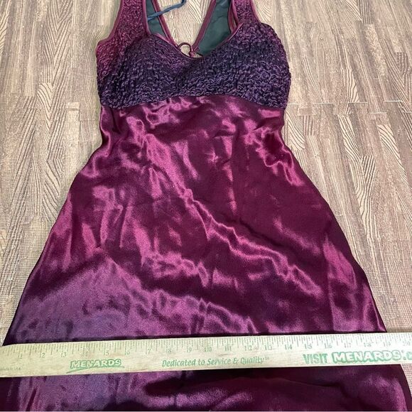 Vintage 90s Cache Satin Corset Lace Up Back Maxi Gown 3/4 - Picture 11 of 12